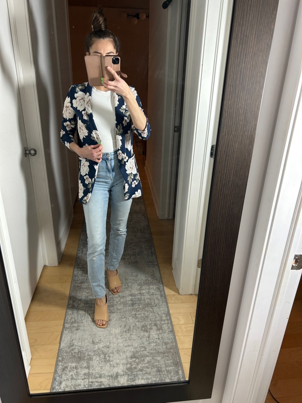 Dynamite Flower PrintOpen Blazer